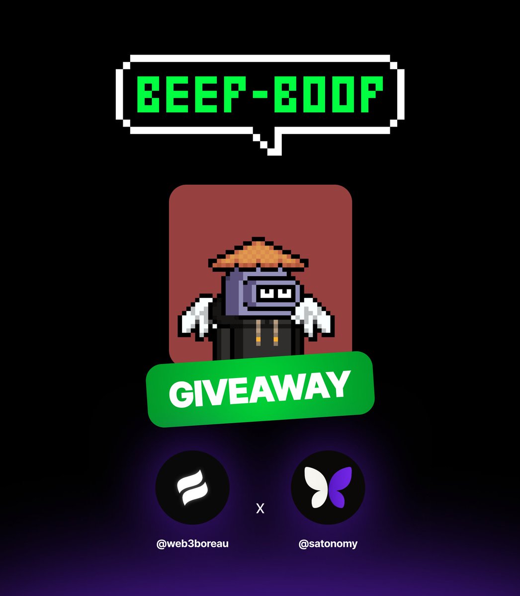 Boreau (@web3boreau) on Twitter photo 𝗚𝗜𝗩𝗘𝗔𝗪𝗔𝗬 𝗔𝗡𝗡𝗢𝗨𝗡𝗖𝗘𝗠𝗘𝗡𝗧
We are extremely happy to announce the partnership and Alkanes Orbital  Giveaway with  @Satonomy
More info or Giveaways link below 👇
#Alkanes #Bitcoin 𝗚𝗜𝗩𝗘𝗔𝗪𝗔𝗬 𝗔𝗡𝗡𝗢𝗨𝗡𝗖𝗘𝗠𝗘𝗡𝗧
We are extremely happy to announce the partnership and Alkanes Orbital  Giveaway with  @Satonomy
More info or Giveaways link below 👇
#Alkanes #Bitcoin