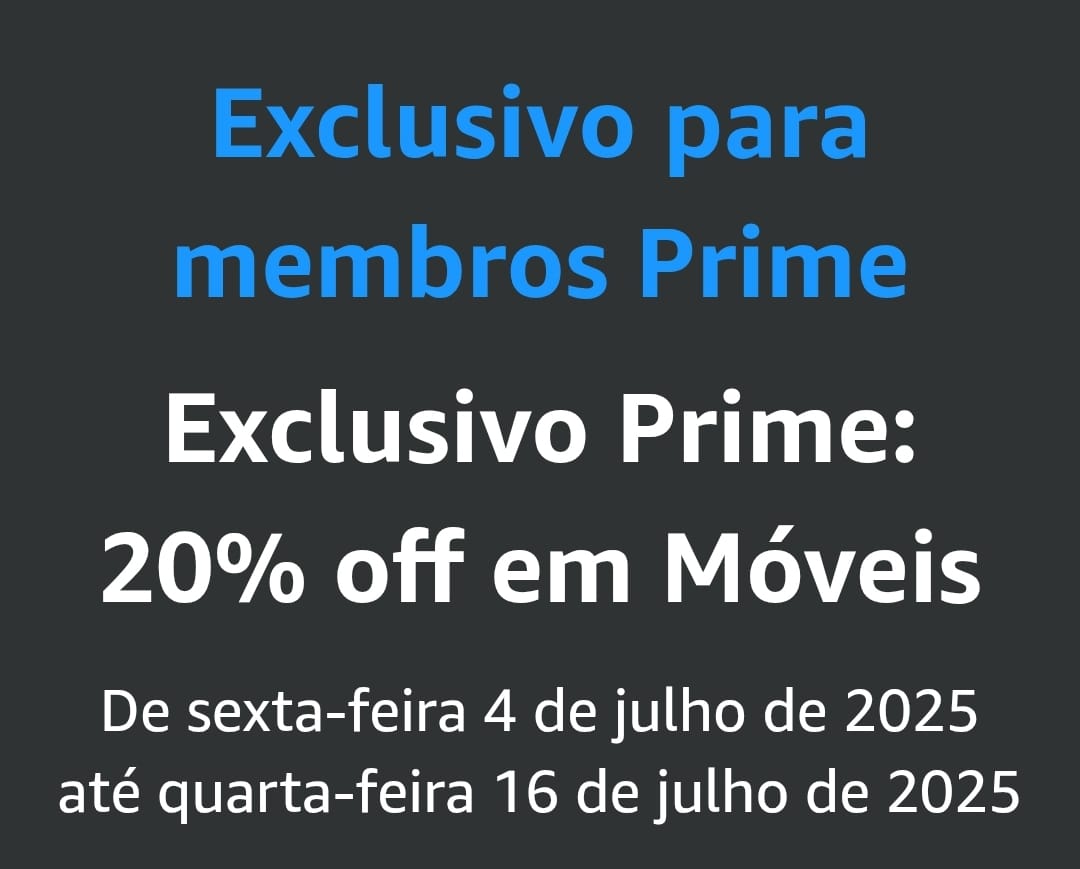 🏷️CUPOM AMAZON💚

👉20% off em Móveis

amzn.to/4krxdAA