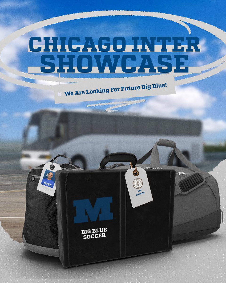 Big Blue W. Soccer (@millikinwsoccer) on Twitter photo We are headed to the Chicago Inter Showcase this weekend! We're very excited to find future Big Blue!!⚽️
Post your schedule below or email them to Ian Doherty at idoherty@millikin.edu We are headed to the Chicago Inter Showcase this weekend! We're very excited to find future Big Blue!!⚽️
Post your schedule below or email them to Ian Doherty at idoherty@millikin.edu