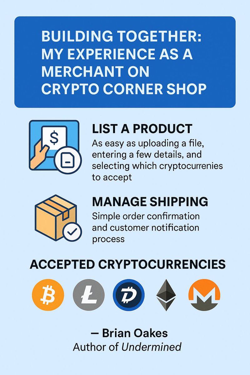 CryptoCornerShop - A Sellers Perspective... -  brianoakes.io/2025/07/crypto…