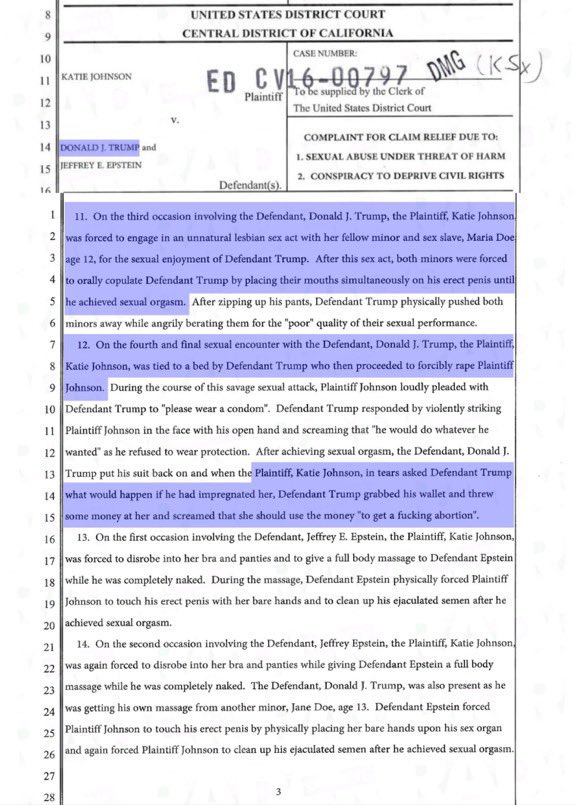 RyanShead's tweet photo. It’s a lot easier to believe Katie Johnson after watching Trump kill the Epstein files, isn’t it? 👀

I think he did it! https://t.co/rNHczcC4Qm