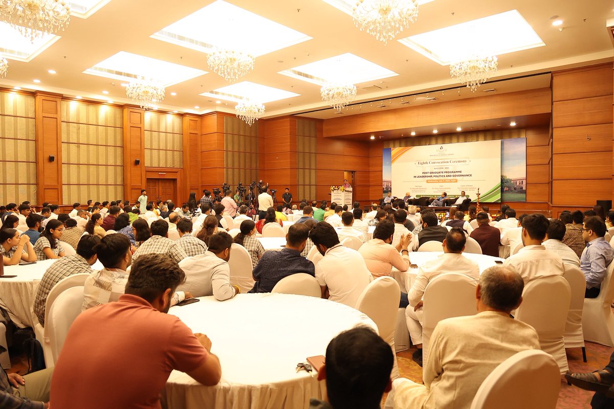 Attended the 8th Convocation Ceremony of the Indian Institute of Democratic Leadership (IIDL) in New Delhi. IIDL, an initiative by Rambhau Mhalgi Prabodhini, has emerged as a premier institution in nurturing Yuva Shakti and shaping future nation-builders.

Heartiest