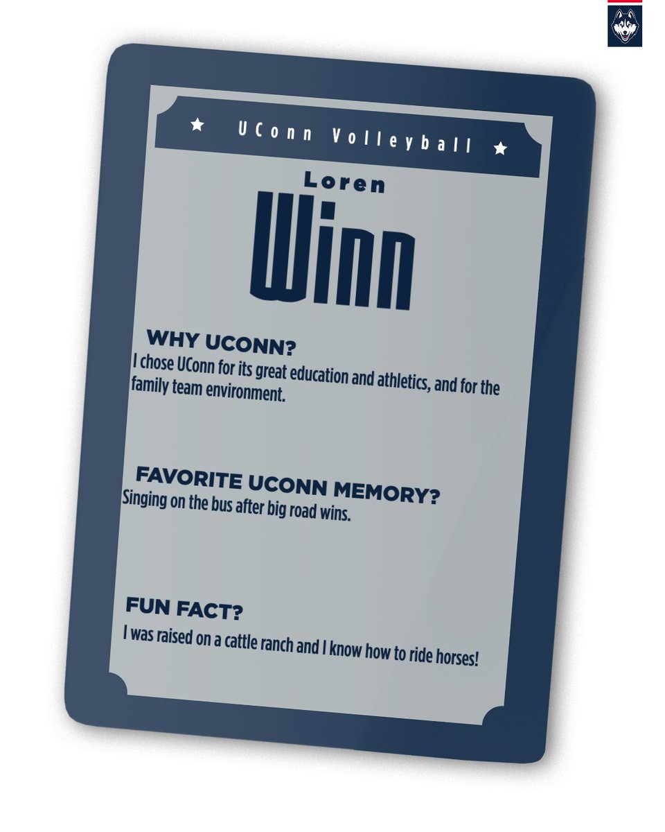 UConnVBall's tweet image. Winn Wednesday! 🔥
Learn more about the sophomore from Dallas! 🤠🐴
