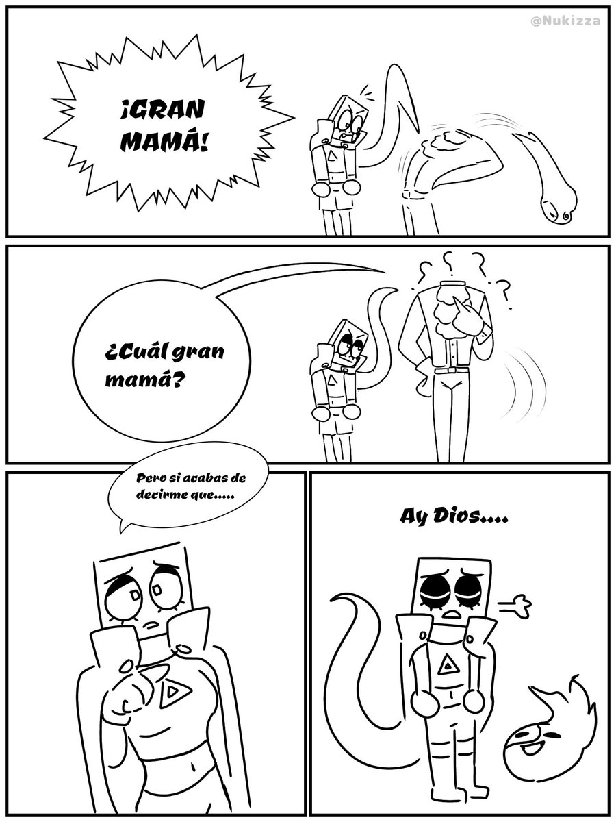 nukizza's tweet photo. Mini comic based on the Cheshire Cat scene from Alice in Wonderland (Disney).
#Jsab #JustShapesAndBeats
#ladansemacabre #macabre #cyan #cyanjsab #jsabcyab #macabrejsab #jsabmacabre #comic #webcomic
ENG/ESP https://t.co/WynA79zfri