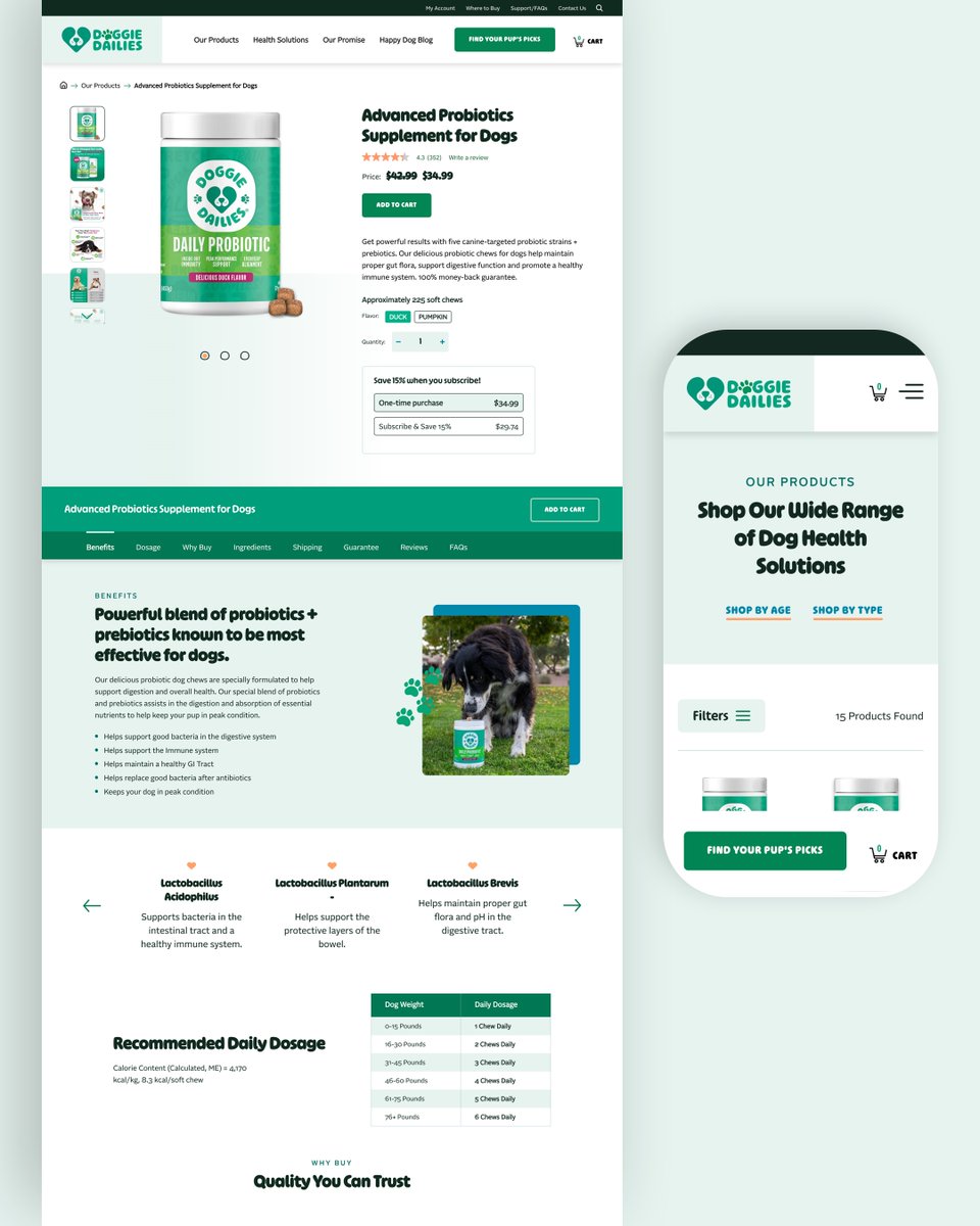 atypiccraft's tweet image. We originally built Doggie Dailiesā siteāand recently gave it a reskin to reflect their updated branding. Proof that when the foundation is strong, the visuals can evolve. #BrandRefresh #WebDesign #WebRefresh
