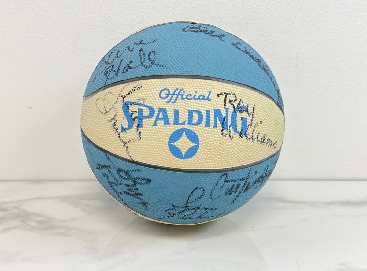 GrantHughesNC's tweet image. The 1982-83 #UNC team ball with autographs from Roy Williams, Dean Smith and Michael Jordan sells for $2,300 at auction.
Steal?