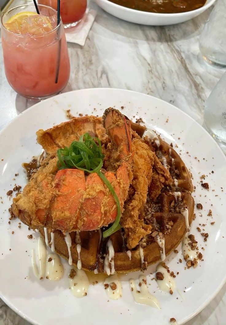 TheFinalSpliff's tweet photo. Breakfast 🧇 🦞 https://t.co/PUTGVwiyMo