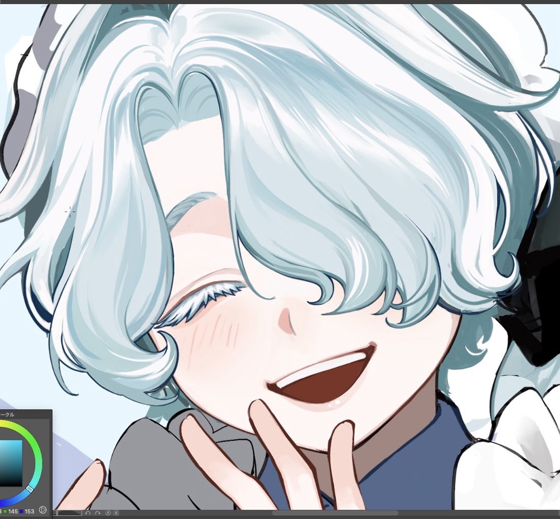 加筆と髪の描き込み変えたら私好みになった