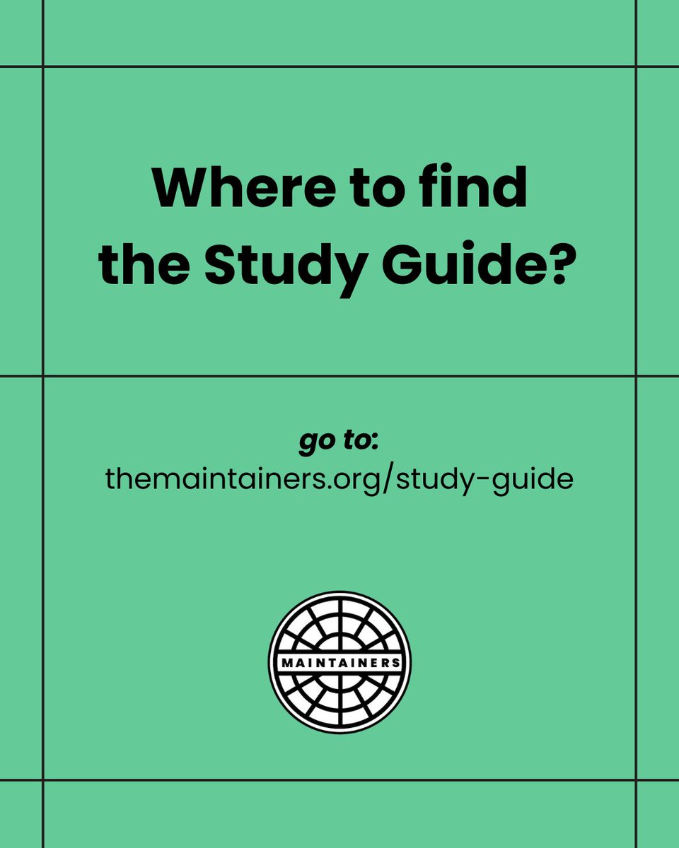 🎉 We're excited to announce the release of The Maintainers Study Guide, a resource to help ground yourself in the principles of maintenance, repair, and care.

This reflects nearly a decade of work across The Maintainers! 

Read &amp; share today: themaintainers.org/study-guide/