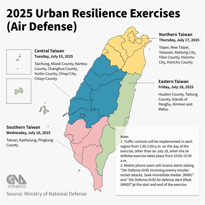 #Taiwan has launched its largest annual Han Kuang military drills to prepare for a possible Chinese invasion, simulating attacks on key infrastructure and command systems.

Read more and subscribe in the top-left corner for more #news in #maps: us10.campaign-archive.com/?u=023a4ebf81f…

#Military