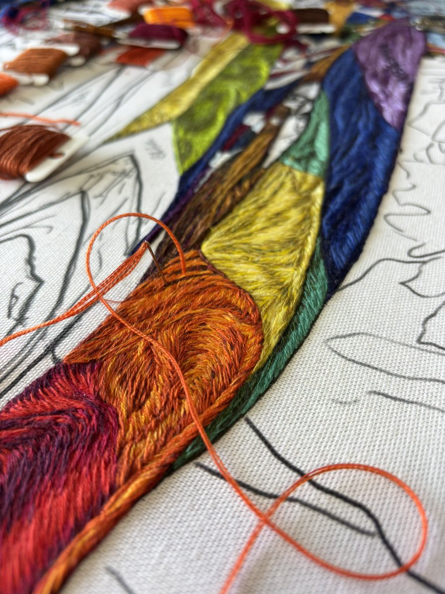 JessDeWahls's tweet photo. A Thousand Little Pricks’
Work in progress 🪡🧵
for #WellThisIsProblematic
#DontMessWithJess
#handembroidery
#WomensArt https://t.co/LUMZWeYMj2