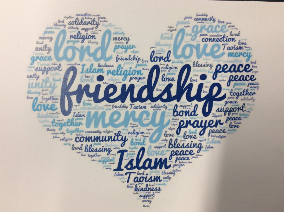 St Mary's Priory Infant & Junior Schools (@stmarysrcpriory) on Twitter photo RE lesson in 4D was filled with colour and creativity as children designed Word Art inspired by the theme of interreligious dialogue and mutual respect.
Their artwork celebrated words like peace, unity, and understanding β powerful reminders of the values that connect us all. RE lesson in 4D was filled with colour and creativity as children designed Word Art inspired by the theme of interreligious dialogue and mutual respect.
Their artwork celebrated words like peace, unity, and understanding β powerful reminders of the values that connect us all.