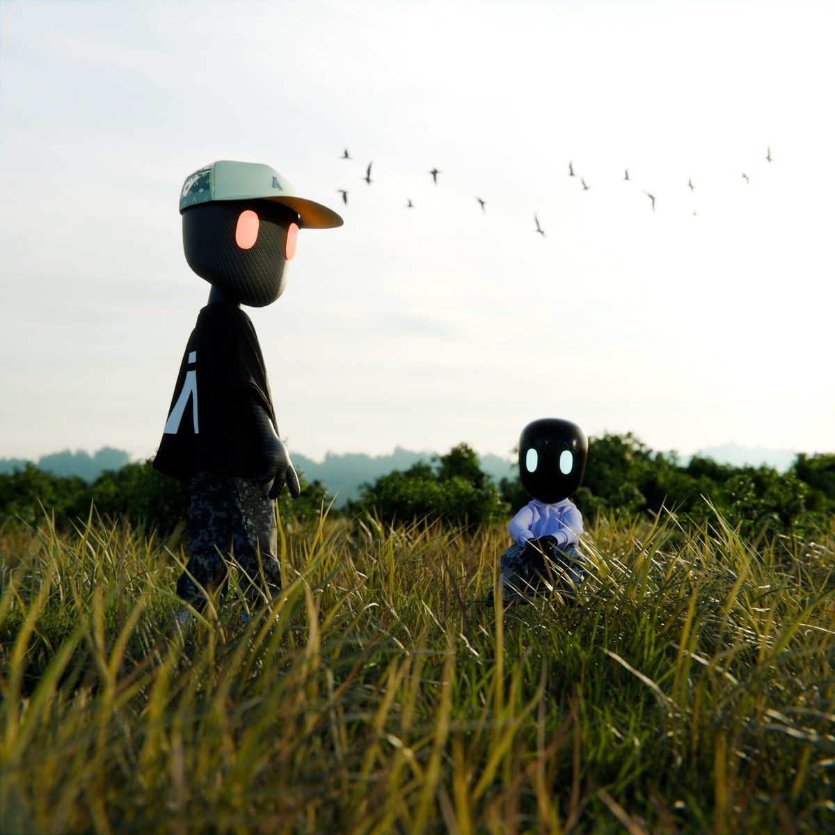 Just some silicons chilling with iconic style