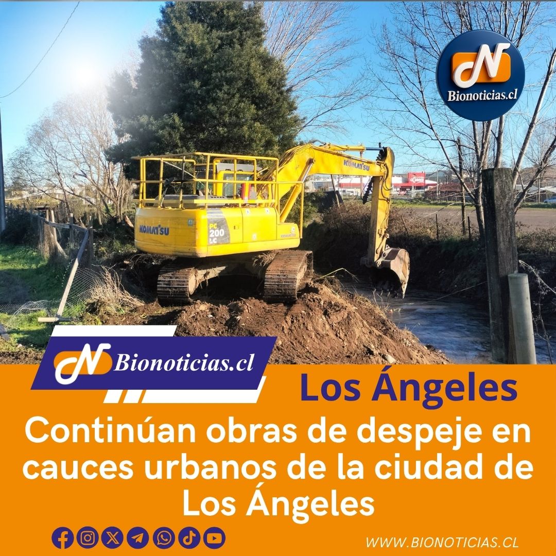 CHANDIAFER's tweet photo. Continúan obras de despeje en cauces urbanos de la ciudad de Los Ángeles
https://t.co/LVUUAuwj7A 
#LosÁngeles #MOPChile #PrevenciónDeInundaciones #ObrasHidráulicas #EsteroQuilque https://t.co/dvr6ZSxGxw