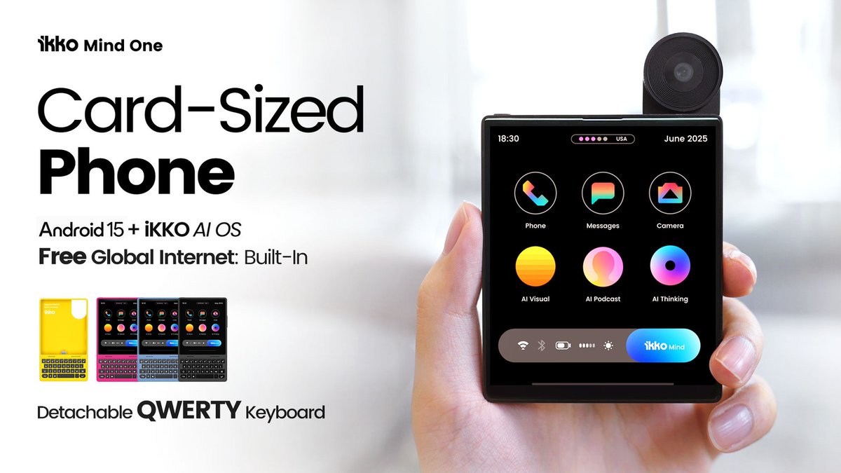 I haven't been this excited about a new phone in quite some time. It's the iKKo Mind One. Nice to see something different...and from an audio company! 

Good Job <a href="/ikko_Audio/">iKKO</a>