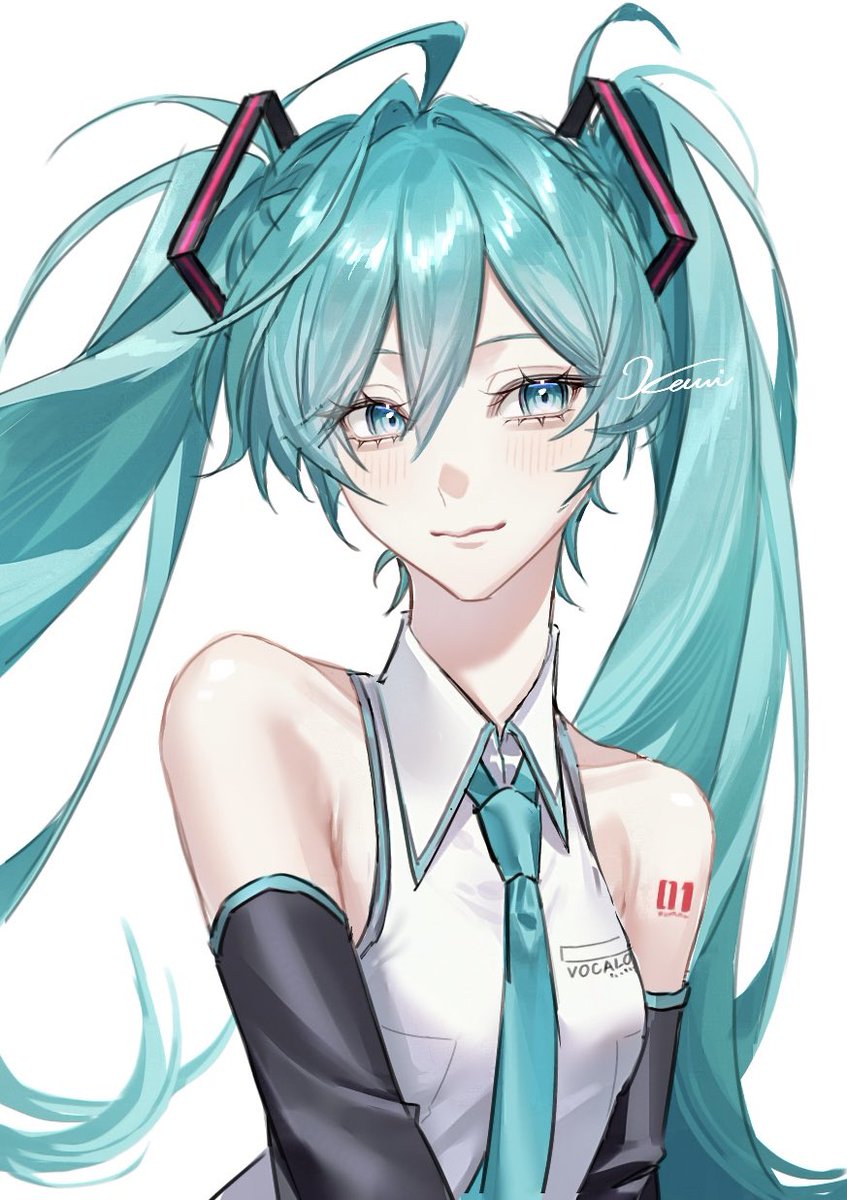 #初音ミク  #イラスト 
久しぶりにミクちゃんを描いた