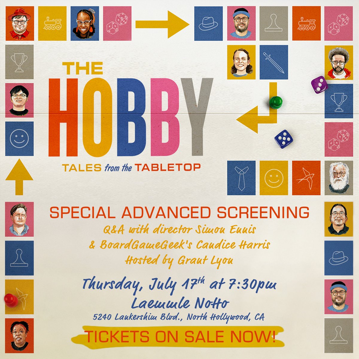 GMT Games (@gmtgames) on Twitter photo For those living in LA who might be interested, The Hobby: Tales from the Tabletop will be screening in North Hollywood on Thurs. July 17th at 7:30 PM. A few scenes from our GMT Weekend convention were included in the doc! You can find info & tickets here: laemmle.com/film/hobby-tal… For those living in LA who might be interested, The Hobby: Tales from the Tabletop will be screening in North Hollywood on Thurs. July 17th at 7:30 PM. A few scenes from our GMT Weekend convention were included in the doc! You can find info & tickets here: laemmle.com/film/hobby-tal…