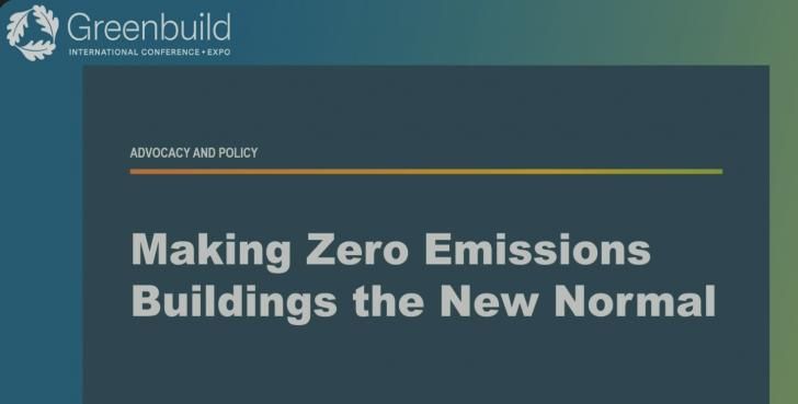 Making Zero Emissions Buildings the New Normal, Online, July 11, 1-2 pm ET buff.ly/vzA775n <a href="/USGBC/">USGBC</a> <a href="/Greenbuild/">Greenbuild</a> #carbon #emissions #netzero #NetZeroEnergy #zeroemissions #energy #energyefficiency #decarbonization #buildings #HVAC #heatpumps #renewableenergy #greenbuilding