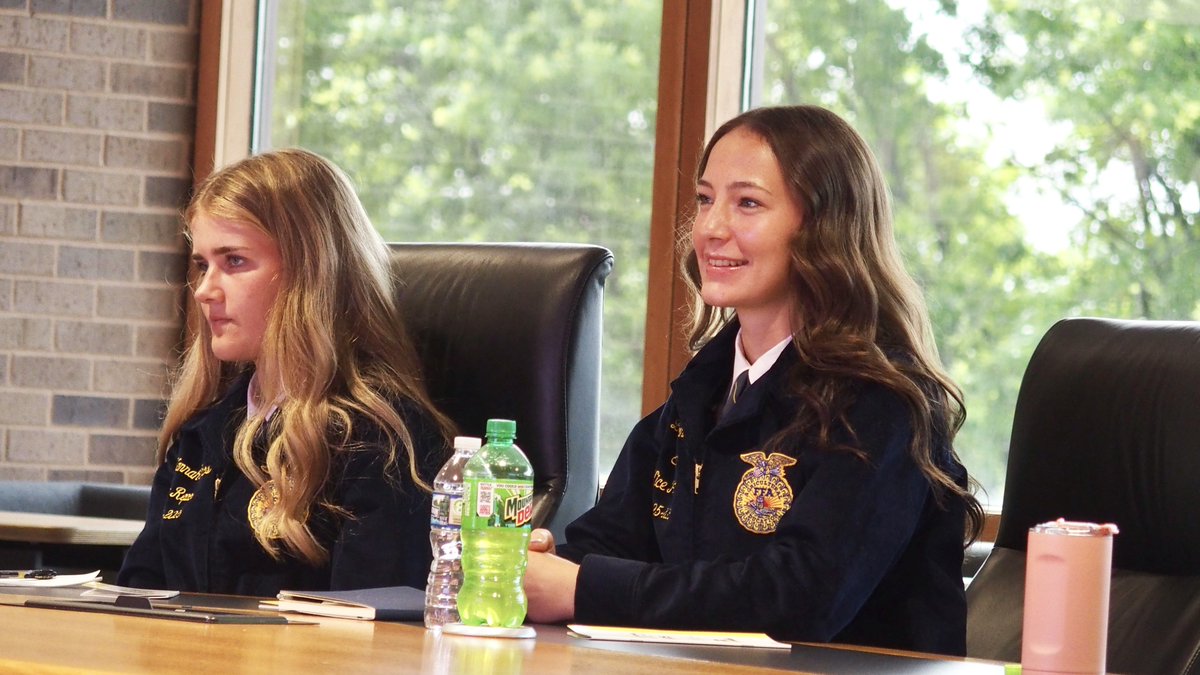 Iowa Farm Bureau (@iowafarmbureau) on Twitter photo It's always great to connect with <a href="/iowaffa/">Iowa FFA Association</a>'s young leaders! 🔵🟡
Yesterday, Iowa Farm Bureau hosted Iowa FFA's state officer team for a morning of learning and leadership growth. The state officer team explored how we advocate for agriculture and shape policy for Iowa's farm It's always great to connect with <a href="/iowaffa/">Iowa FFA Association</a>'s young leaders! 🔵🟡
Yesterday, Iowa Farm Bureau hosted Iowa FFA's state officer team for a morning of learning and leadership growth. The state officer team explored how we advocate for agriculture and shape policy for Iowa's farm