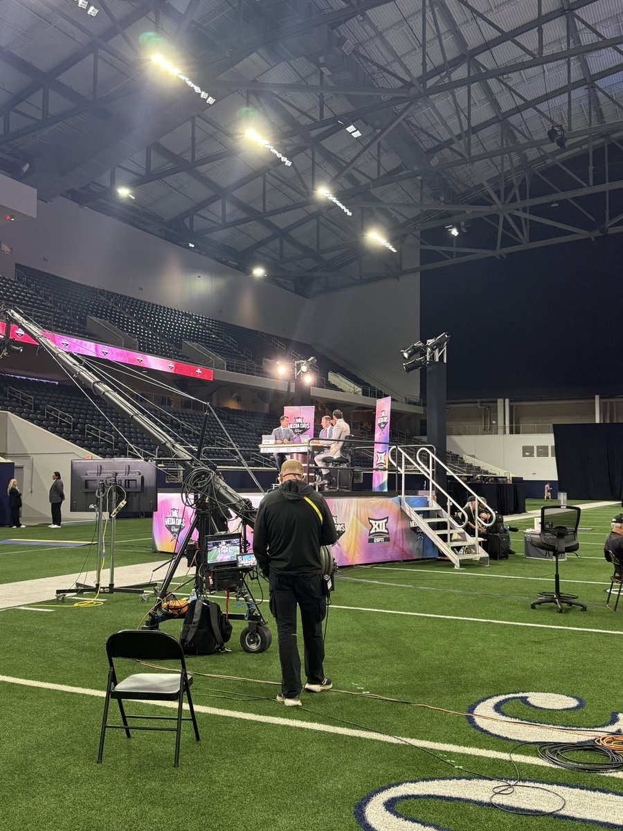 Emily Paulson (@empaulson22) on Twitter photo day 2 is underway in Frisco 🏈#Big12MediaDays #ESPN #Big12FB day 2 is underway in Frisco 🏈#Big12MediaDays #ESPN #Big12FB