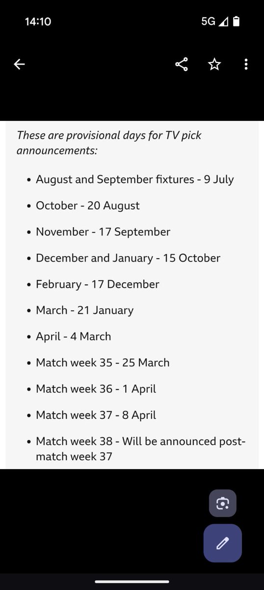September TV fixtures not announced 

Match going fans continuing to be treated like shit