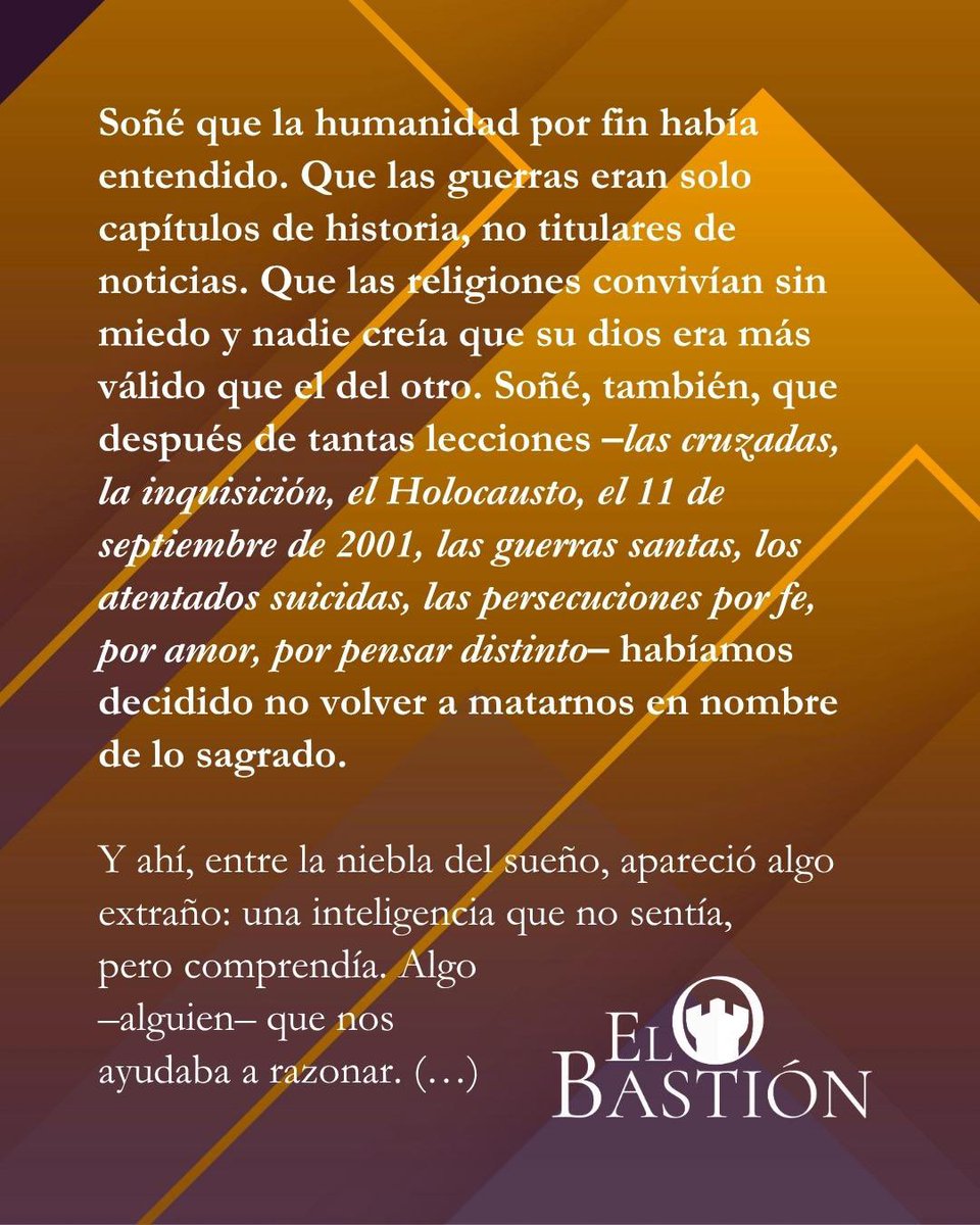 🚨 Nuevo artículo: Fanatismo: la fe que exige sangre.
En tiempos donde la guerra parece la única respuesta, no olvidemos que el fanatismo, ya sea religioso, ideológico o nacionalista, siempre pide la misma moneda: sangre ajena.
Lean y reflexionen:
👉 alponiente.com/fanatismo-la-f…
👉