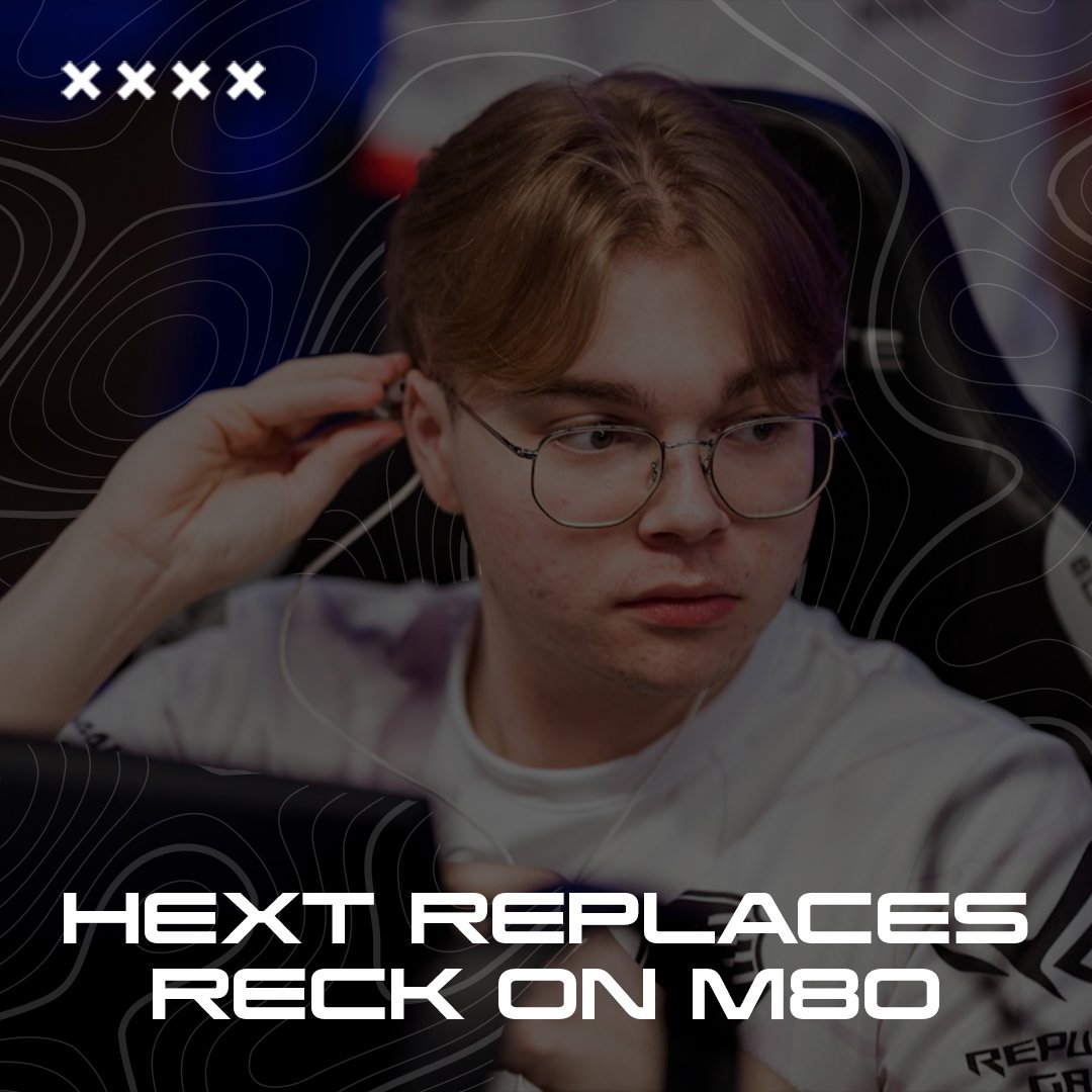 🇺🇸 M80 have announced the addition of 🇨🇦 Jadan «HexT» Postma as a replacement for 🇺🇸 Ethan «reck» Serrano.

The news marks the end of 🇺🇸 reck's two-year tenure on 🇺🇸 M80's starting roster as he moves to the bench, as well as the end of 🇨🇦 HexT's 20-month stint on 🇺🇸 NRG.

It is
