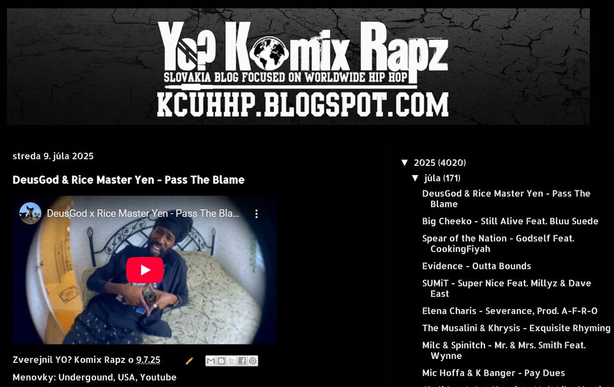 New Video
DeusGod &amp; Rice Master Yen - Pass The Blame kcuhhp.blogspot.com/2025/07/deusgo…