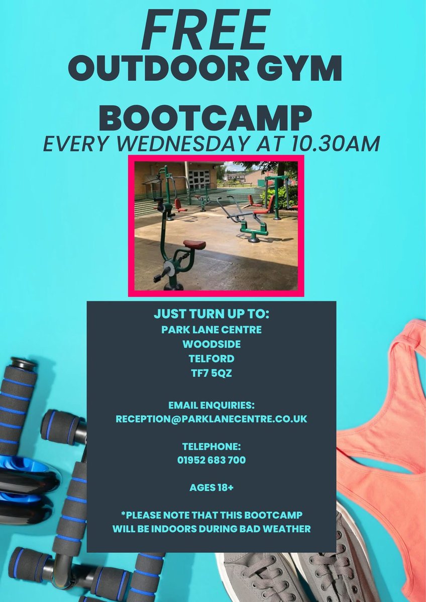I visited the great group ran by Howard this morning who do boot camp on the outdoor Gym at <a href="/parklanecentre/">Park Lane Centre</a> every Wednesday morning 10.30 

<a href="/HelenaMorgan/">Helena Morgan</a>  and I funded them with our pride fund again this year 
Anyone can turn up and join in , Howard is trained
#keepfit