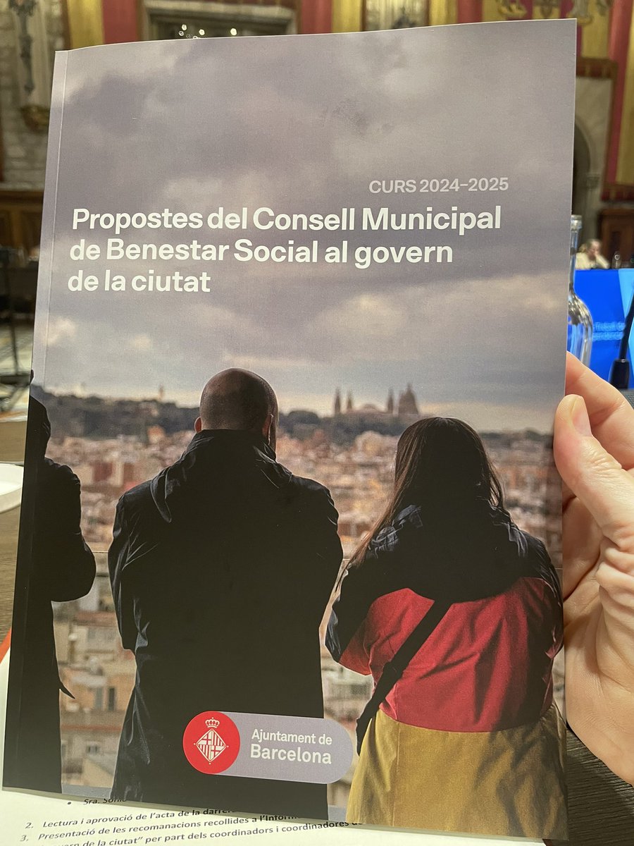Inicia la sessió plenària del CMBS al Saló de Cent de l’Aj la Sra Raquel Gil 5a Tinença d’Alcaldia; on hi sóc representant a CCOO 
Amb la presentació de les propostes del CMBS al govern de la ciutat, balanç dels curs i noves propostes de temes a treballar el curs 25-26