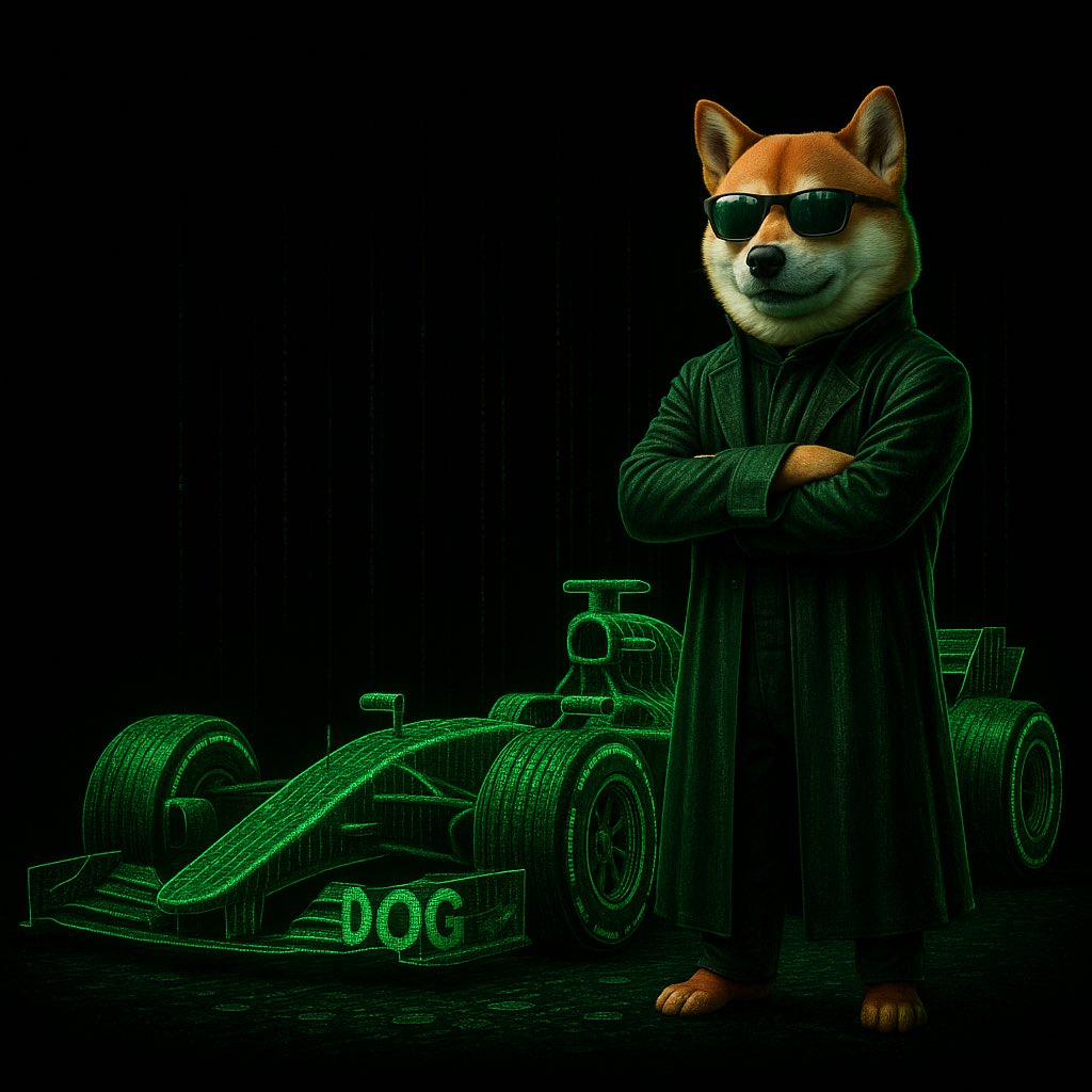 TharleyV's tweet photo. 🚗💥 Leaning on Code, Ready to Race 💥🚗
When the system builds cars from code…
$DOG just parks there like it owns the grid.
Matrix can’t handle this much drip.
#DOGtrix #CryptoMemes #MatrixMode #DOG https://t.co/1tU05DOKkS