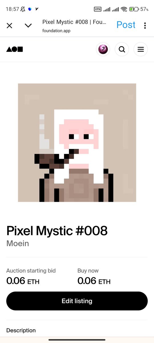 This pixel art NFT features a distinguished man with white hair, holding a pipe, dressed in a brown outfit. The simple yet detailed design makes this piece a unique and valuable addition to the digital art and NFT collection.
#NFT