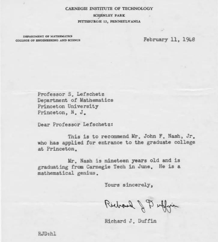 World’s Most Iconic Graduate School Recommendation Letter ✍️