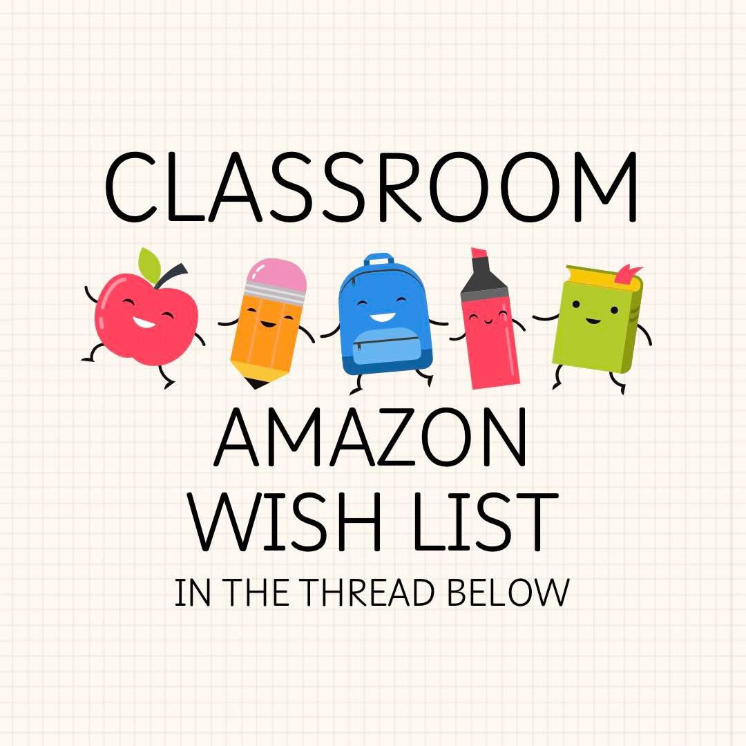 ‼️TEACHERS‼️
There are so many great Amazon deals right now!

Share your classroom wishlists in the comments, and let’s get these lists cleared off! #clearthelist #TeachersofX 

amazon.com/hz/wishlist/ls…