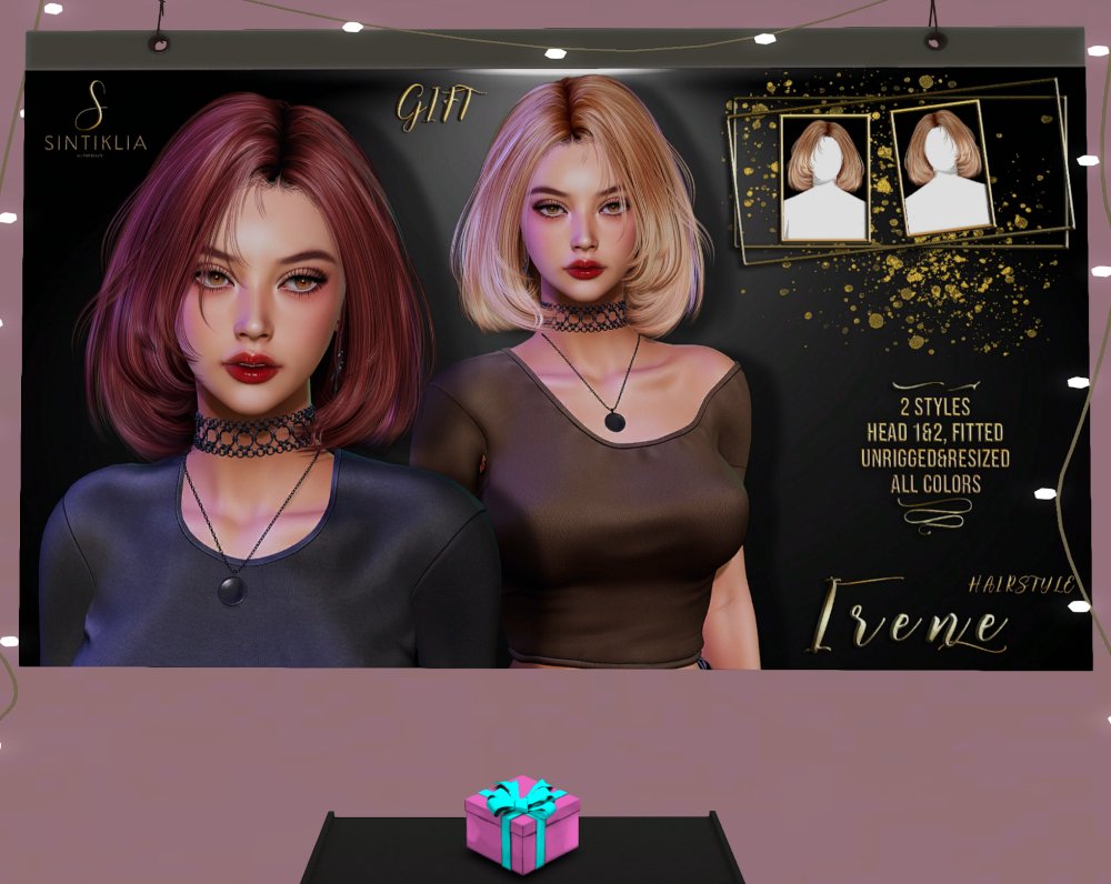 Milky_Little's tweet photo. [ めも ] SL22B Shop&amp;Hop Gift
ぼぶ
Sintiklia - Hair Irene 
#SLShopHop #SecondLife #VirtualWorld #Metaverse #VirtualShopping
https://t.co/AuQiKSgU7a https://t.co/FufKil2ctN