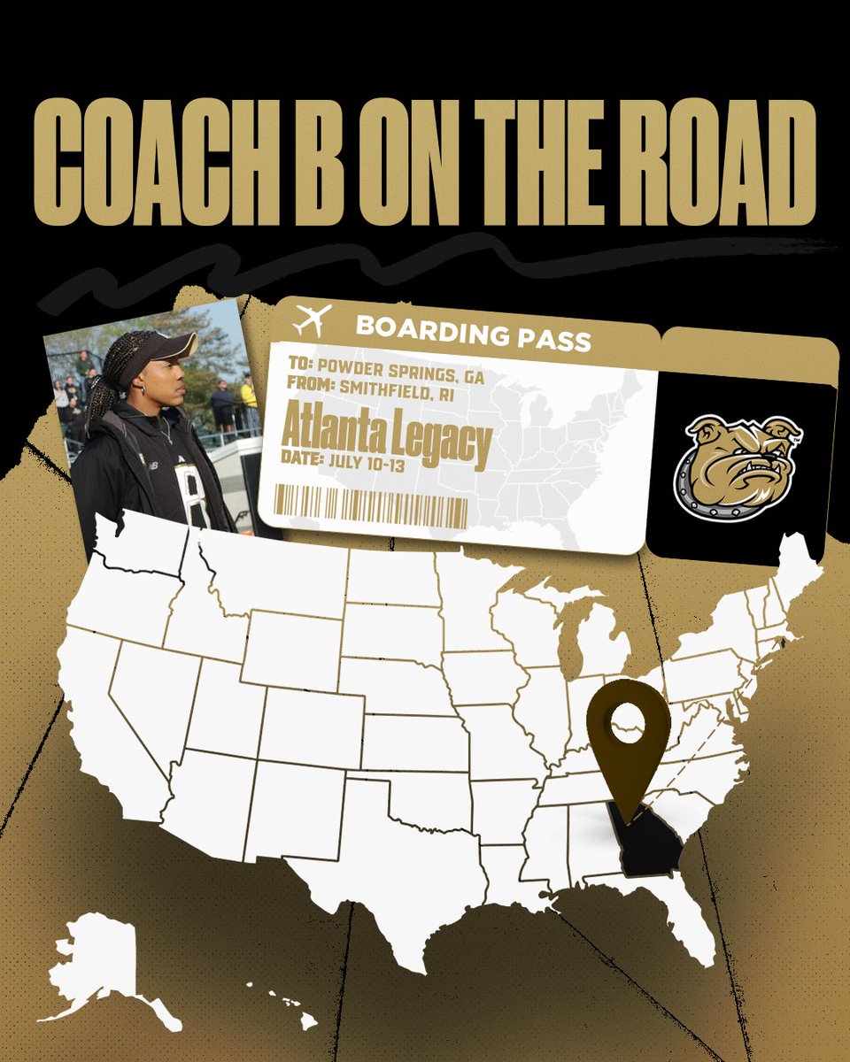 Coach Bell continues the summer search for future Bulldogs, heading from Smithfield, RI, to Powder Springs, GA.