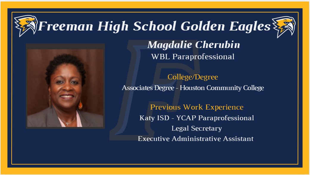 <a href="/GoldenFHSEagles/">Freeman High School</a> Welcome to Freeman HS for the upcoming 25-26 school year!