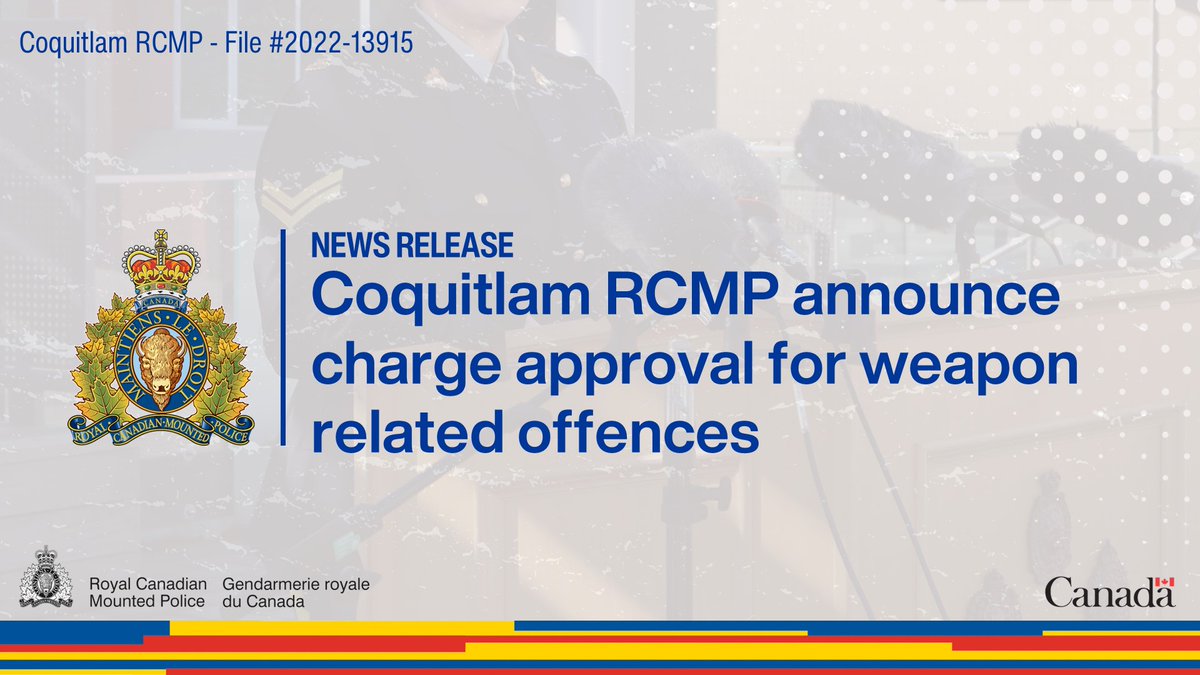 cqrcmp's tweet image. Following a #CoquitlamRCMP investigation into a 2022 stabbing incident, now 23-year-old Shane Aston Gero of Port Coquitlam, and a youth, also of Port Coquitlam, have been criminally charged.
Full details: ow.ly/t8sI50Wn6zt
#CommunitySafety #RCMP #PublicSafety