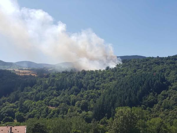 redaction07's tweet image. 🚨 INCENDIE 🔥
Un nouveau feu s’est déclenché ce mercredi après-midi en Ardèche, dans le secteur du hameau de Pouillas (Vanosc/Villevocance/Vocance).
Les pompiers sont sur place.
📸 Photos : Adeline Duchier
#Ardèche #Incendie