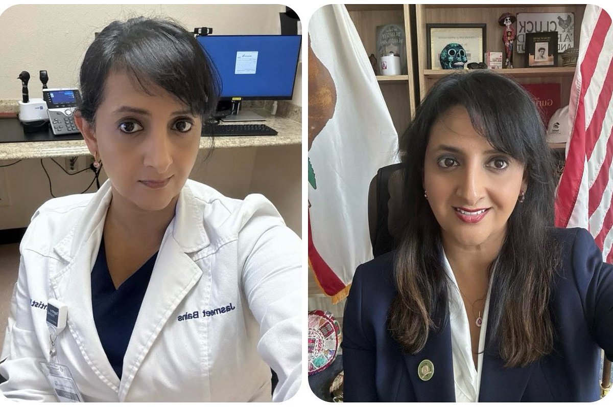 DrJasmeetBains's tweet image. From Clinic in Delano on the weekend to the State Capitol in Sacramento during the week…. Growing up in Delano I never saw a female physician let alone a female politician…. To all the girls out there- YES you can be both. 🙌….there is no limit to your potential, only the one…
