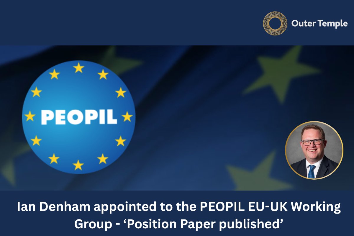 International injury specialist Ian Denham has been appointed to sit on the EU-UK Working Group of the The Pan-European Organisation of Personal Injury Lawyers (PEOPIL) together with a panel of expert lawyers from across the UK and Europe.

Read more here: outertemple.com/ian-denham-app…
