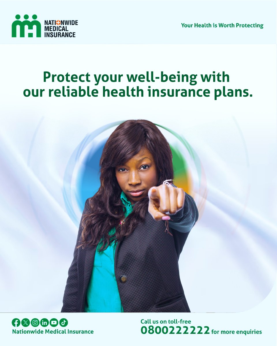 nationwideNMI's tweet photo. Your health is worth it. Choose Nationwide Medical Insurance for ultimate protection.
#HealthMatters #MedicalInsurance #Protection #NationwideCoverage https://t.co/XyXKpz8Zqu