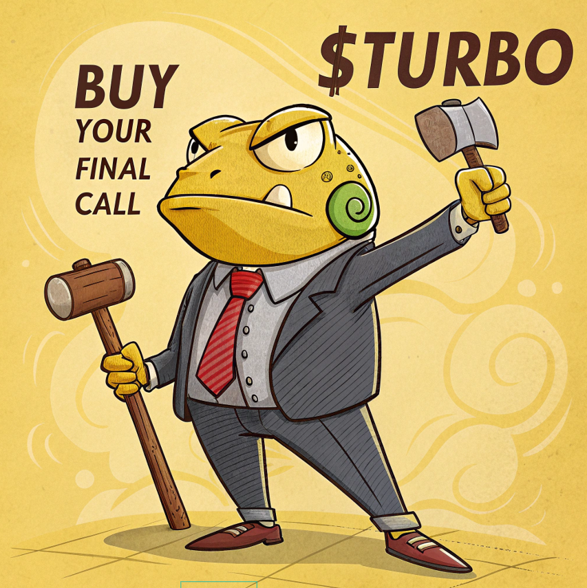 Final call to be a $millionaire. $TURBO is not messing about.