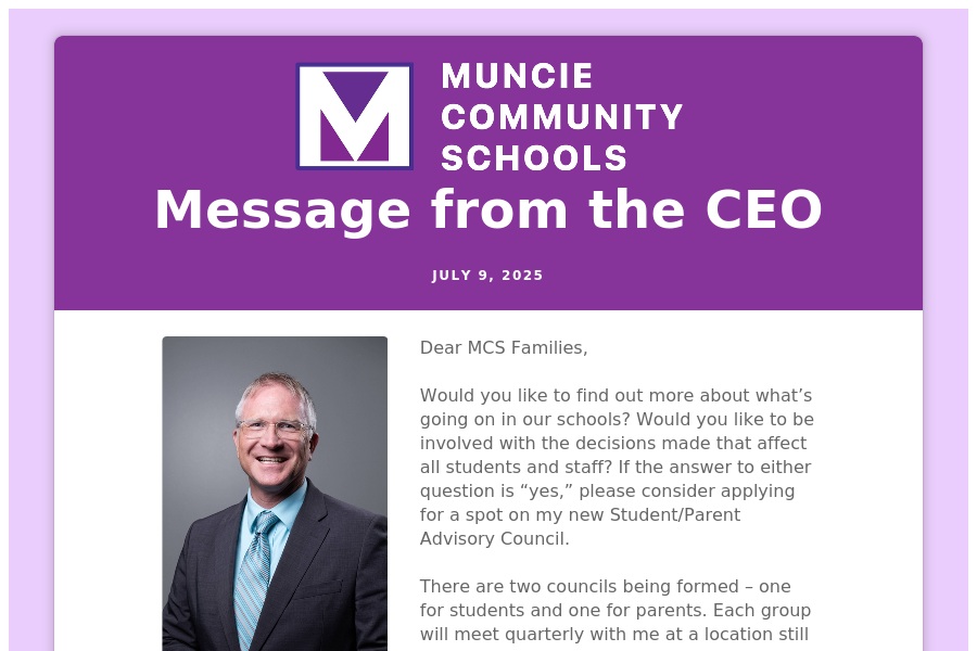 Parents/Students: join the CEO Advisory Council psqr.io/NgTPhhsNvA via <a href="/ParentSquare/">ParentSquare</a>