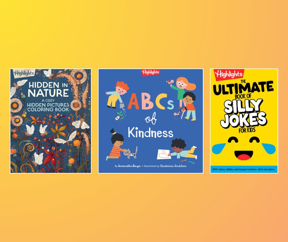 LtlFreeLibrary's tweet image. To celebrate @Highlights's tenth anniversary, we're giving away 50 children's book bundles to fans and stewards in the U.S.! A cozy coloring book, a board book to inspire empathy, and book jam-packed with jokes, this bundle has something for everyone! lflib.org/books