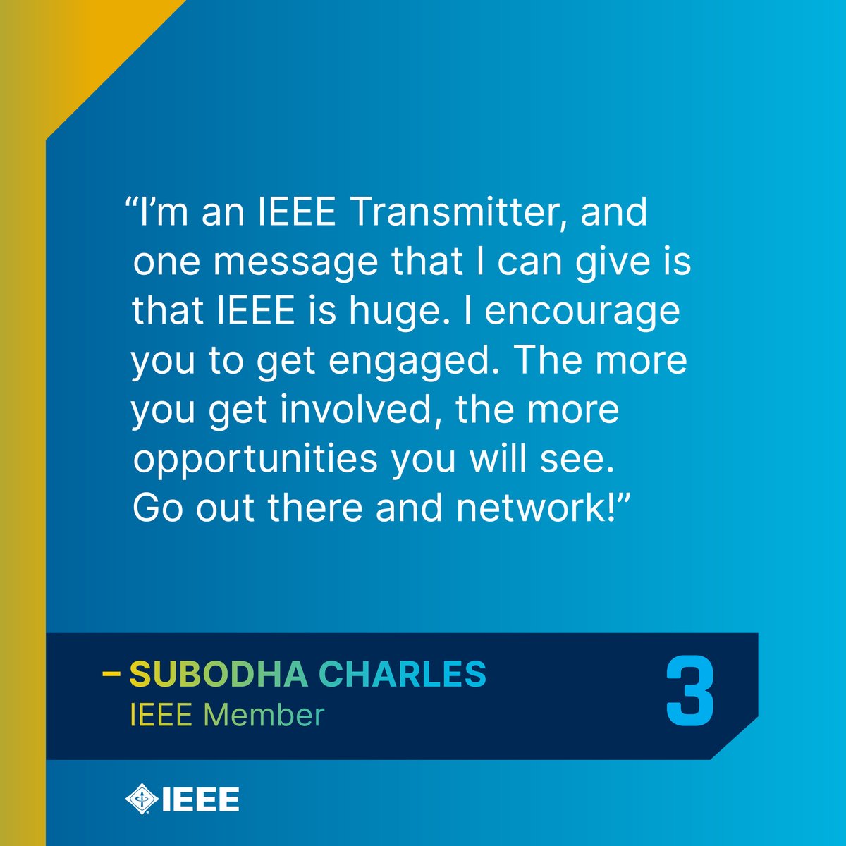IEEEorg's tweet image. #IEEE empowers engineers to tackle some of the world’s most pressing challenges with technology — with support at any stage of their careers.
See what members are saying on IEEE Transmitter: bit.ly/4nDOSru