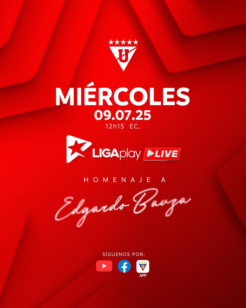 🚨 Hoy tenemos un live especial en honor a Edgardo “el Patón” Bauza 

🔗 Conéctate a #LIGAPlay para ver el homenaje EN VIVO