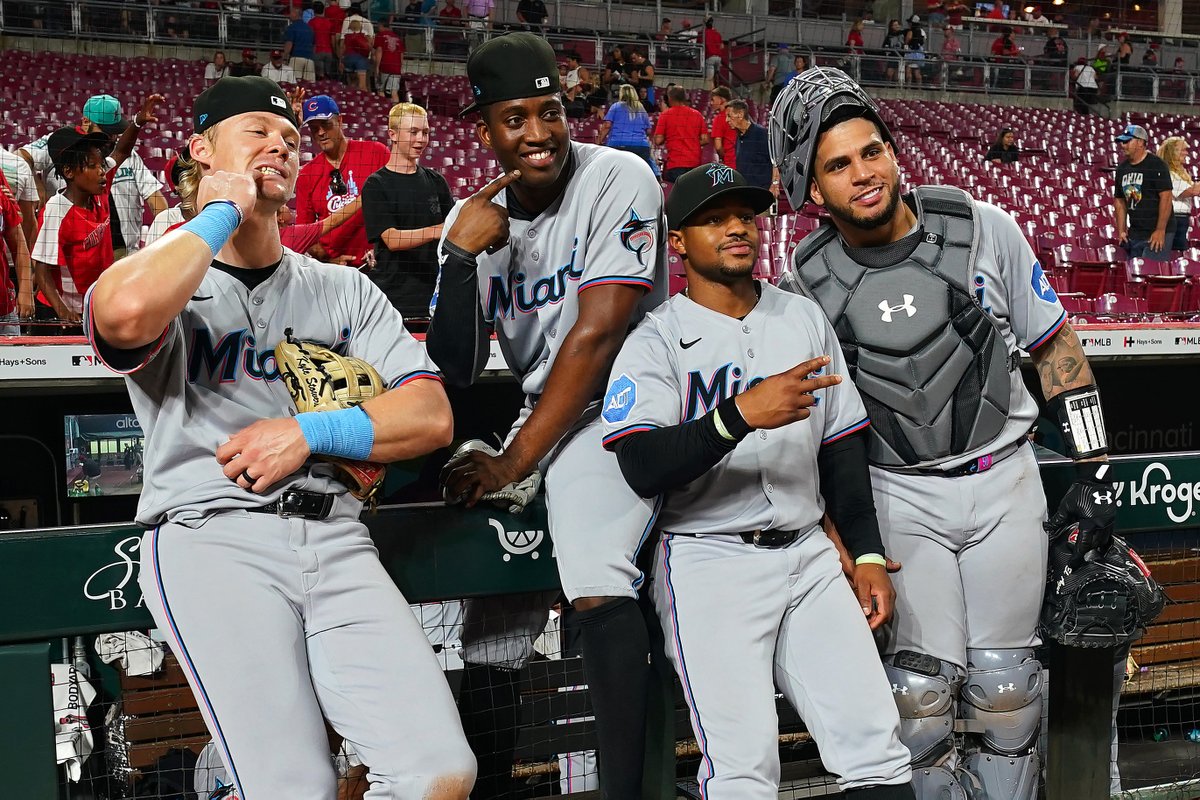 The <a href="/Marlins/">Miami Marlins</a> have won ELEVEN straight road games 🤯