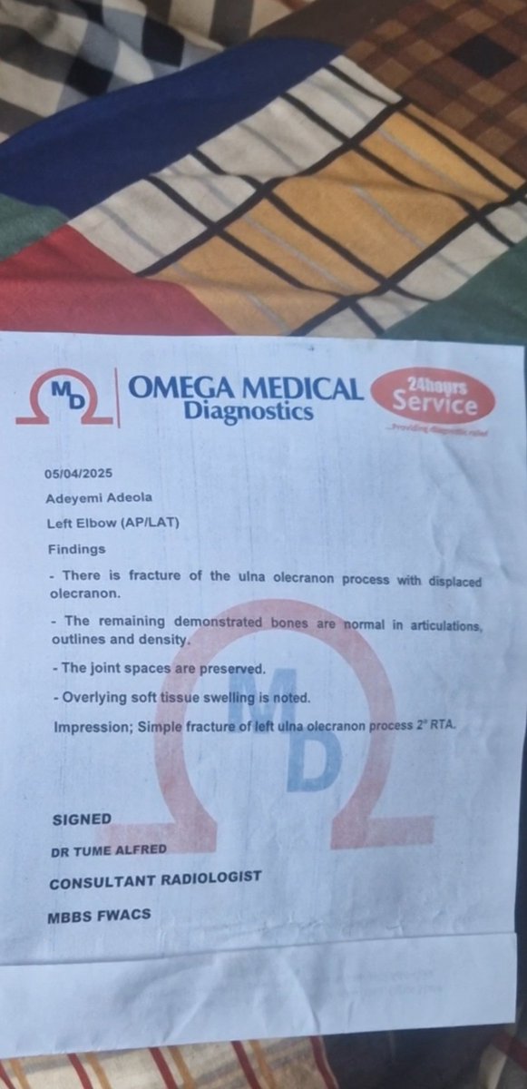 Adaka47's tweet image. Hey X fam, I really need your help.
I&apos;m urgently looking for an orthopedic surgeon willing to perform pro bono (free) surgery on my elbow. The pain is constant, and it&apos;s affecting my daily life in a big way.

If you know any doctors, hospitals, or programs that offer..