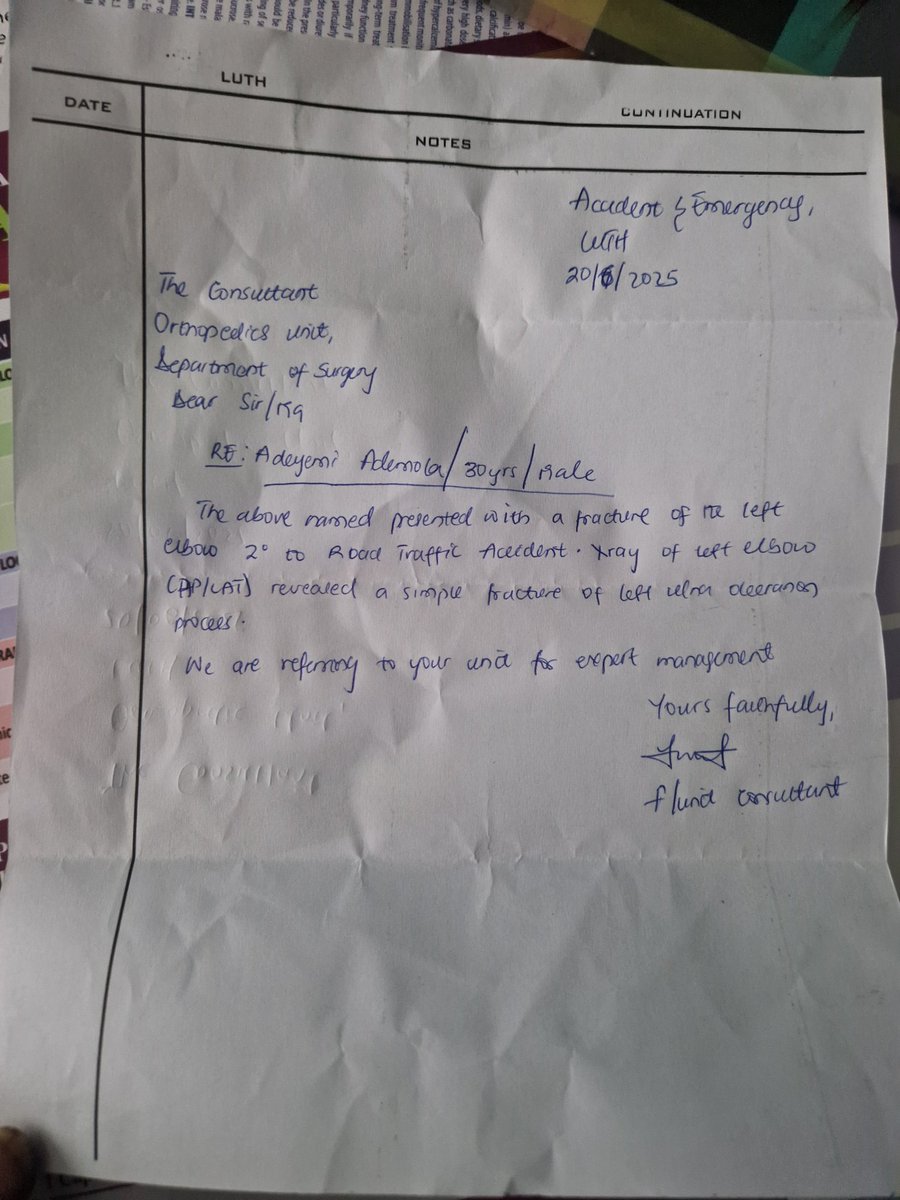 Adaka47's tweet image. Hey X fam, I really need your help.
I&apos;m urgently looking for an orthopedic surgeon willing to perform pro bono (free) surgery on my elbow. The pain is constant, and it&apos;s affecting my daily life in a big way.

If you know any doctors, hospitals, or programs that offer..